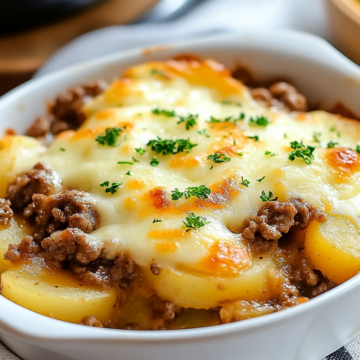 Ground Beef and Potato Casserole
