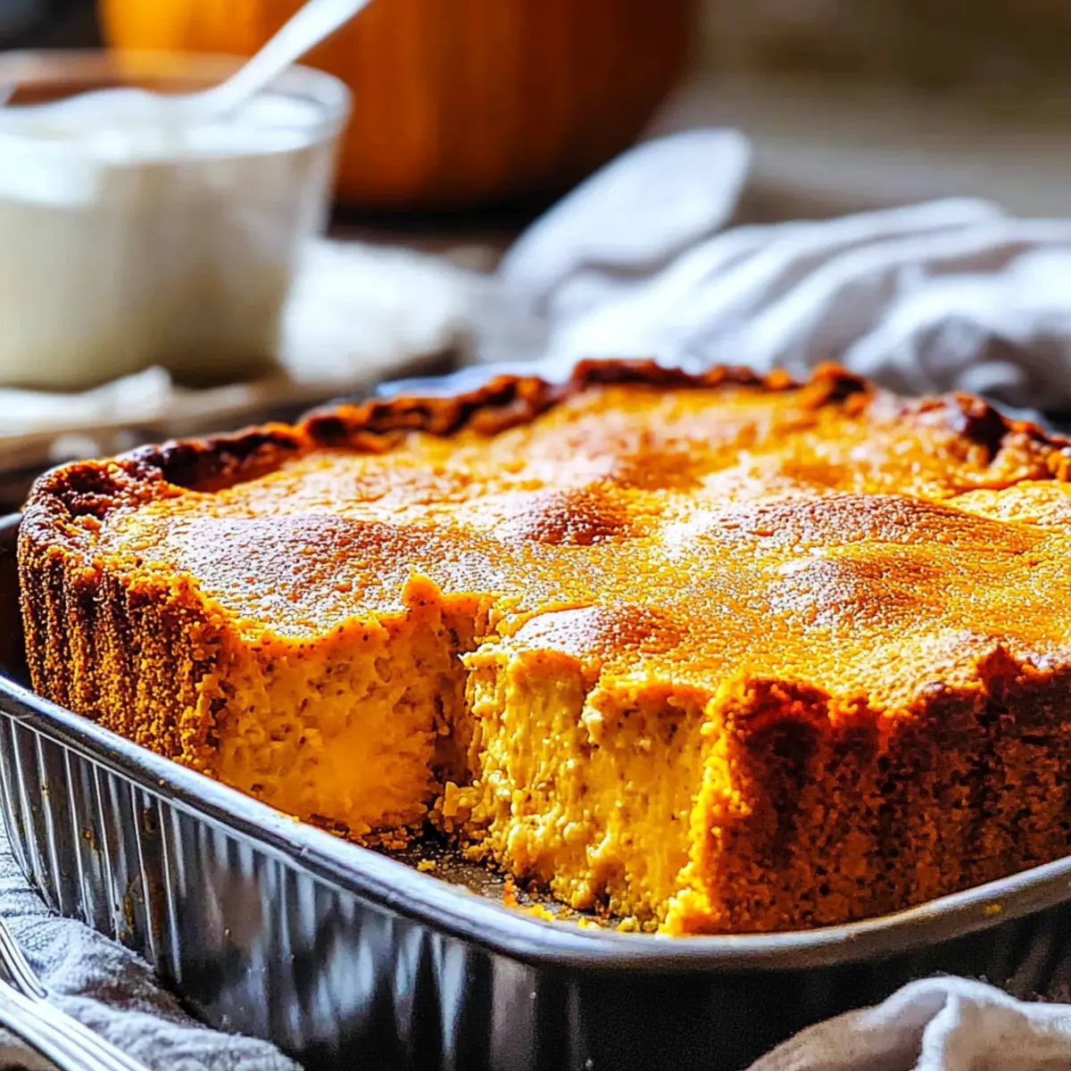 Pumpkin Cottage Cheese Bake