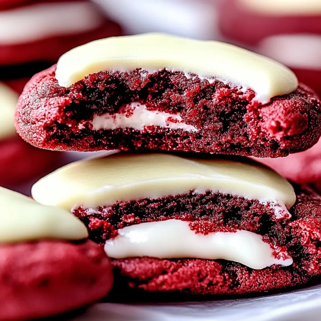 Red Velvet Cookies with Cream Cheese Frosting