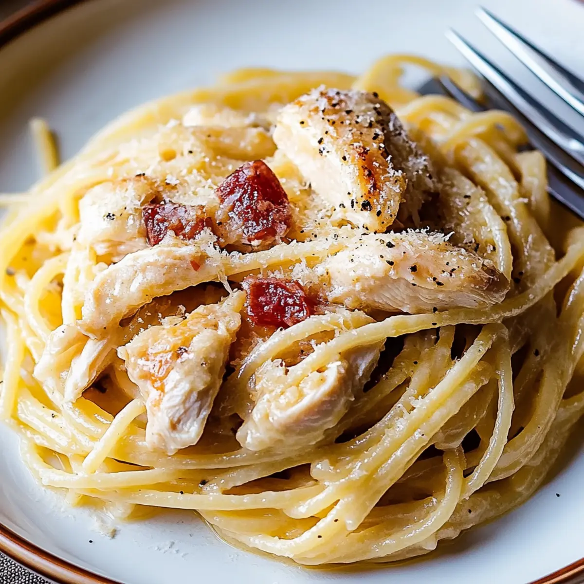 Chicken Carbonara Pasta
