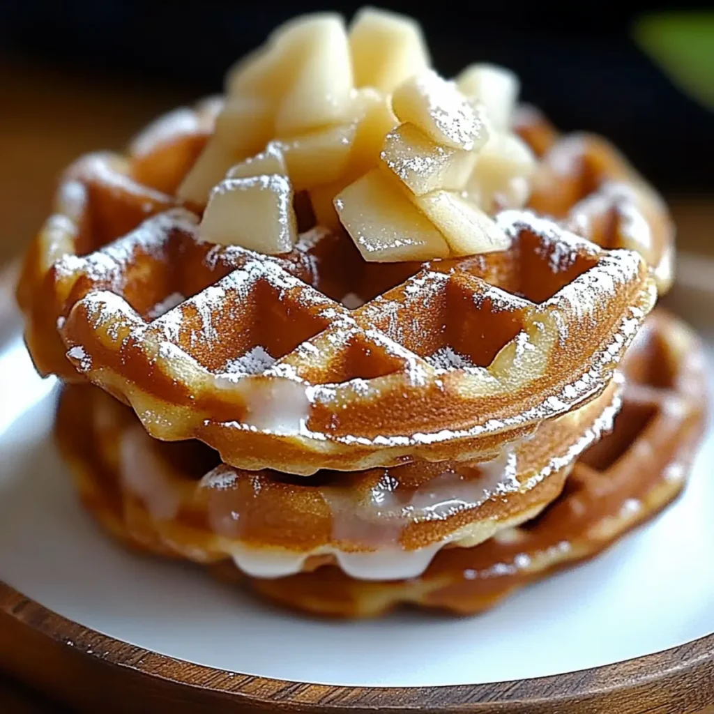 Apple Fritter Waffle Donuts