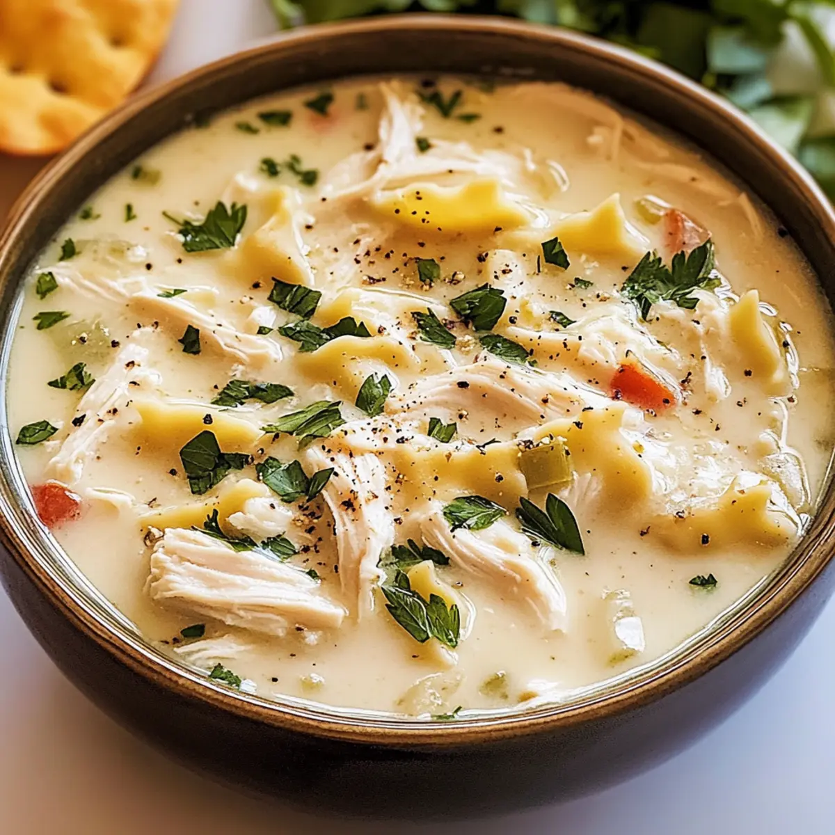 Delicious White Chicken Lasagna Soup