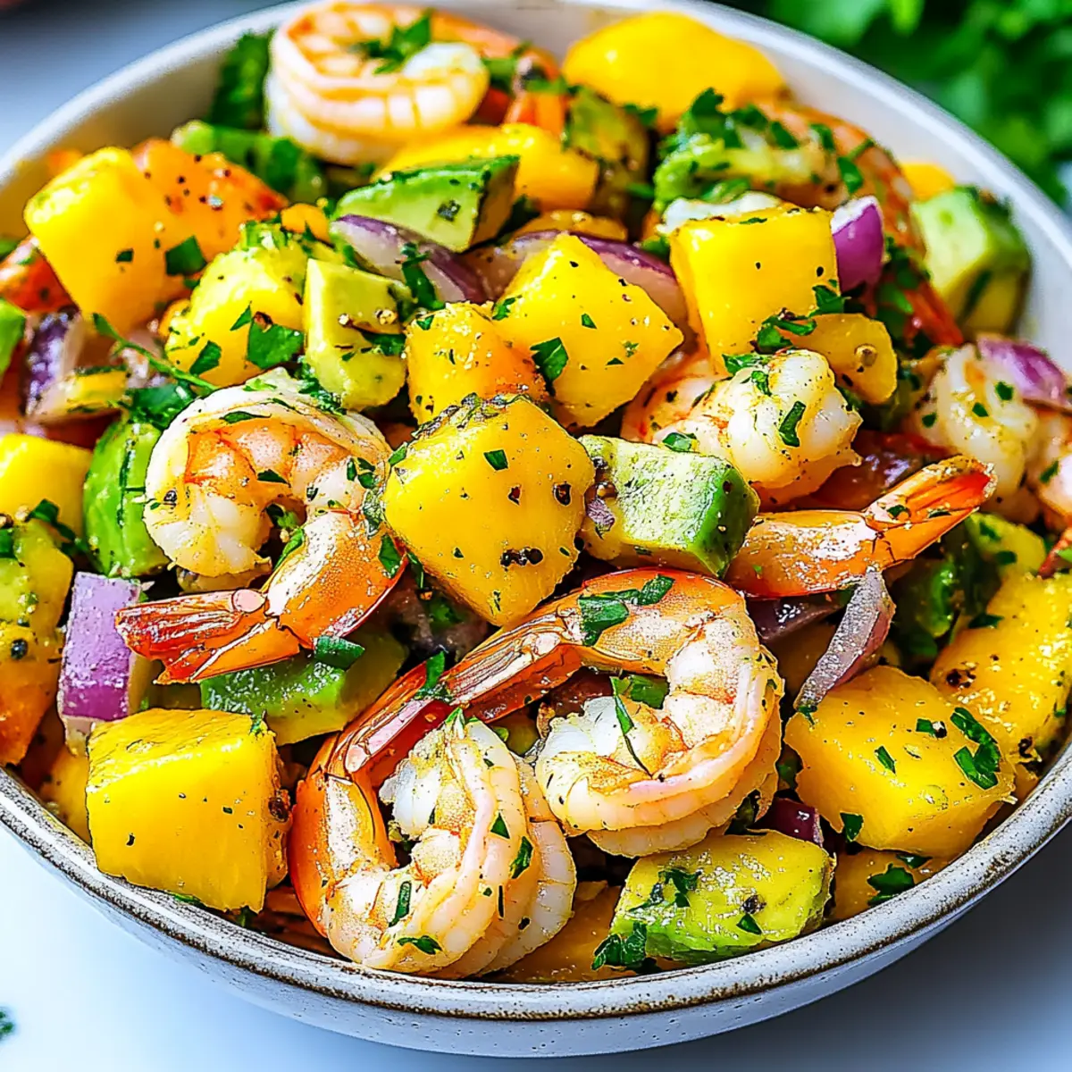 Mango Avocado Shrimp Salad
