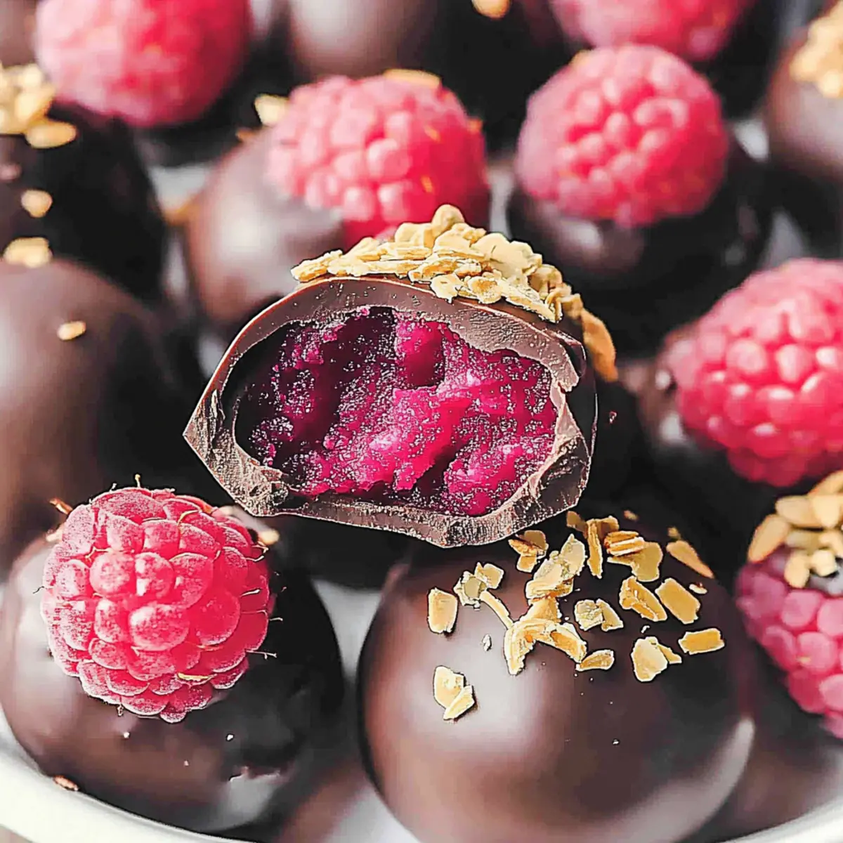 Raspberry Chocolate Truffles