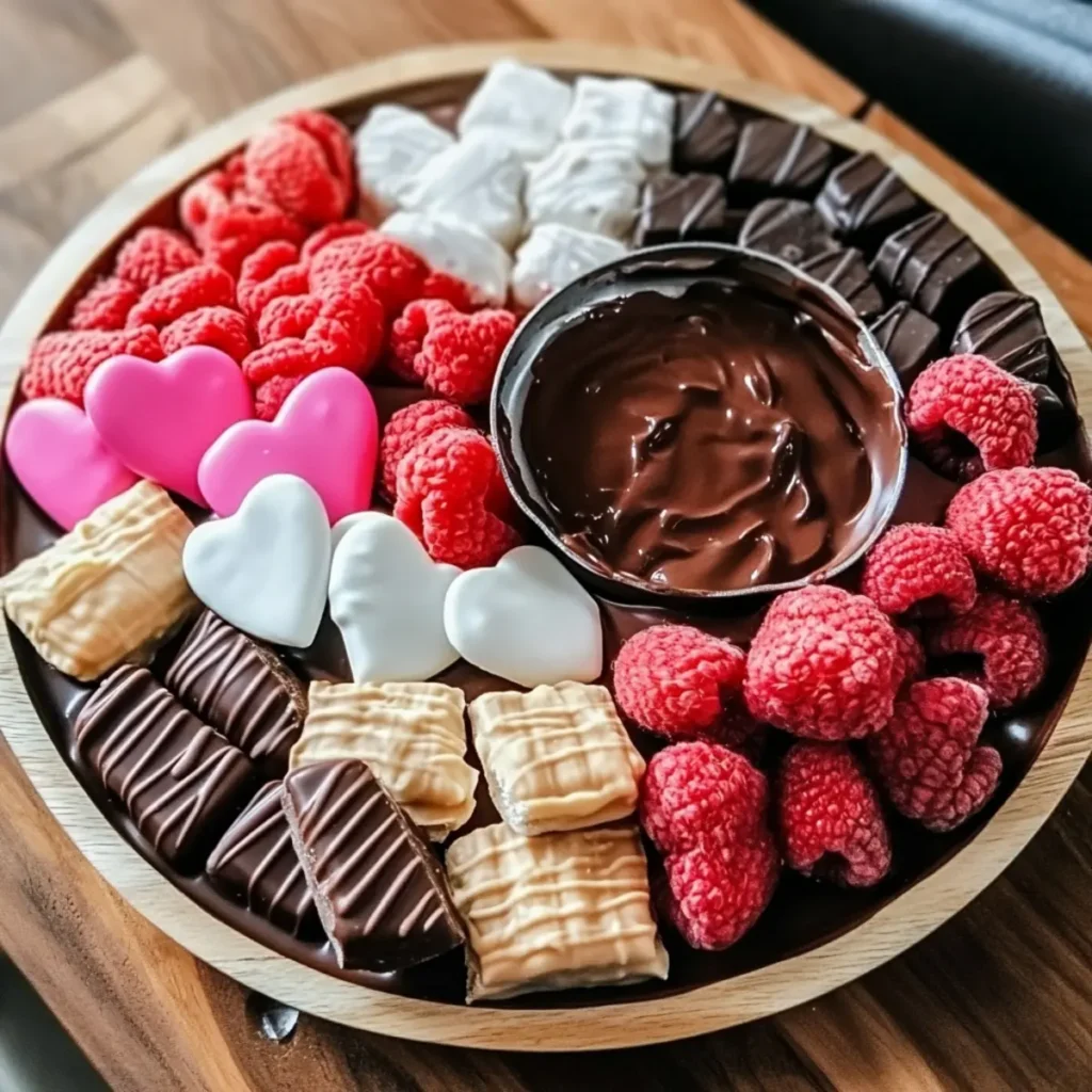 Valentine’s Day Chocolate Fondue Board