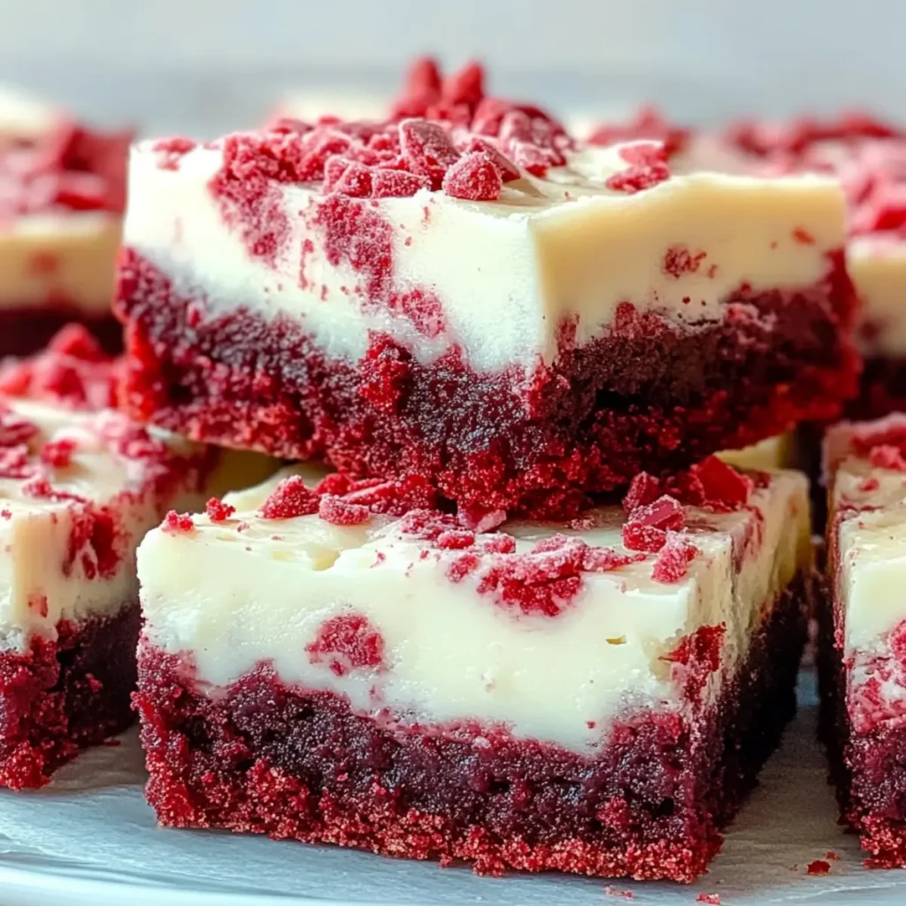 Red Velvet Cookie Bars