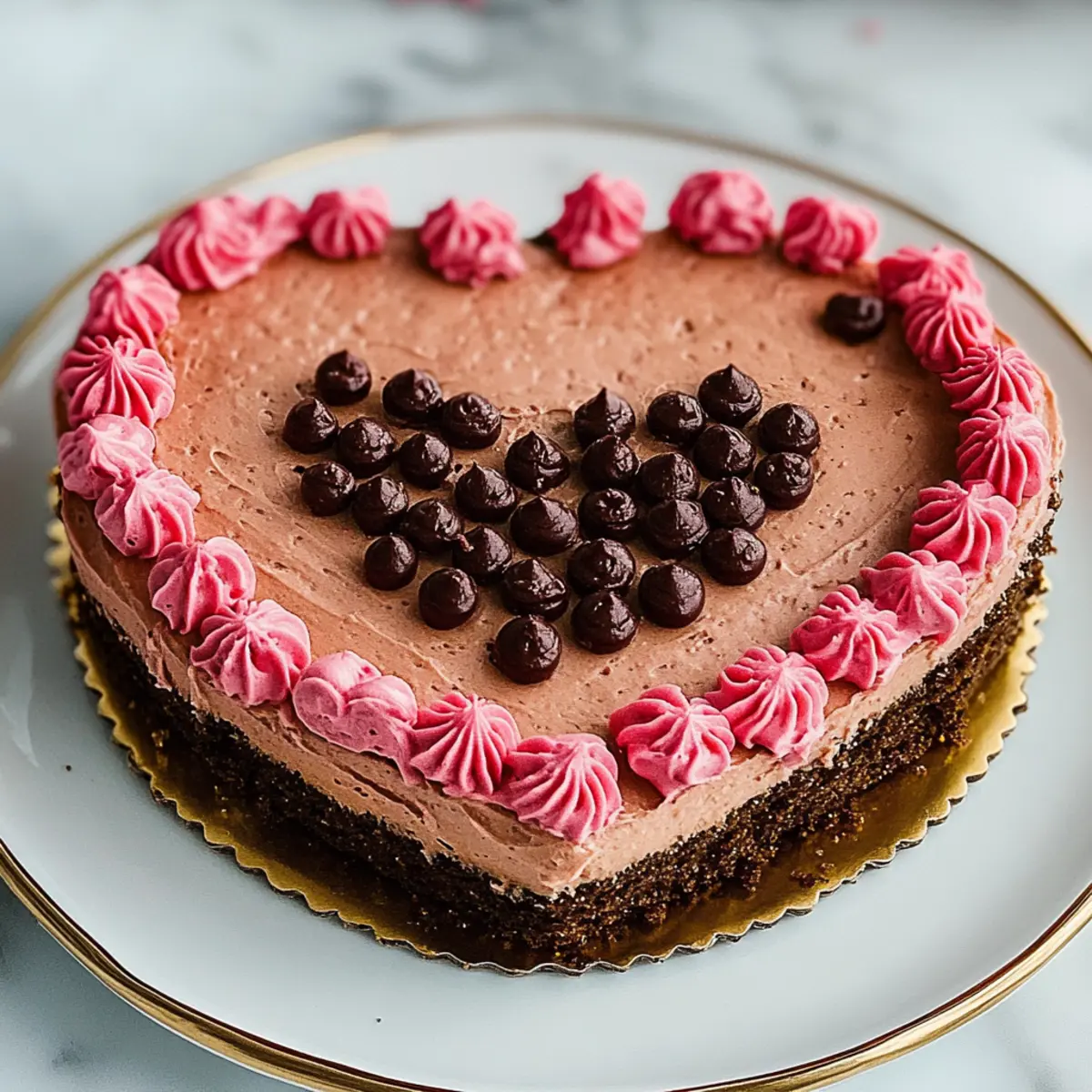 Vegan Heart Shaped Cake
