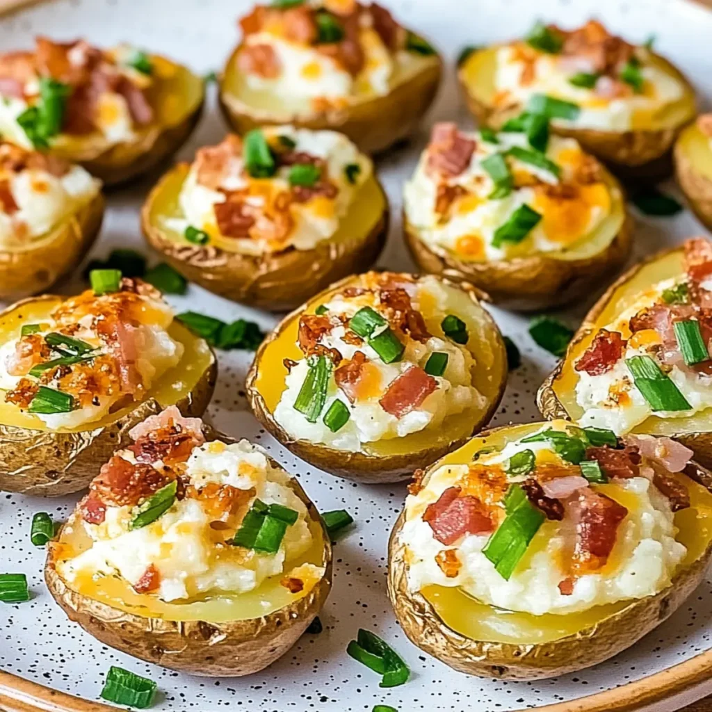 Loaded Mini Baked Potatoes