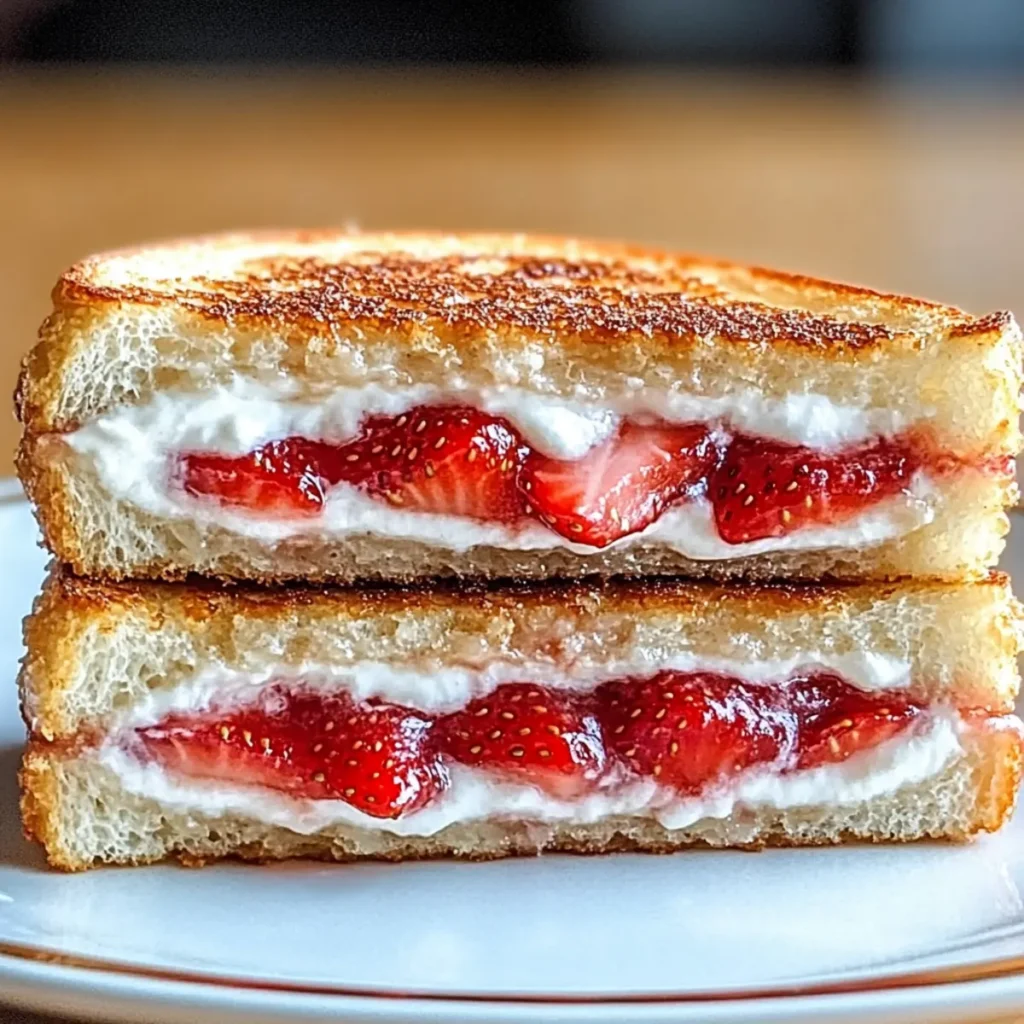 Fried Strawberry Cheesecake Sandwiches