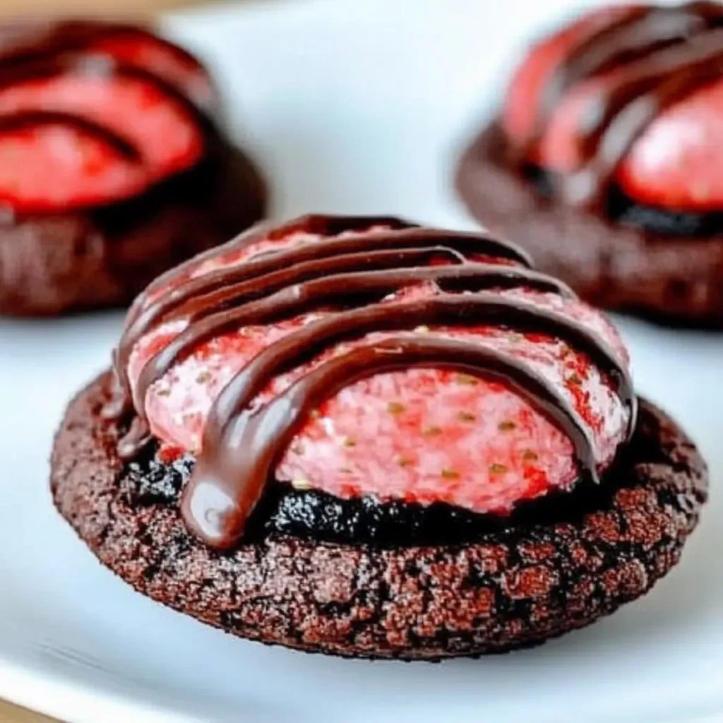Chocolate Covered Strawberry Cookies