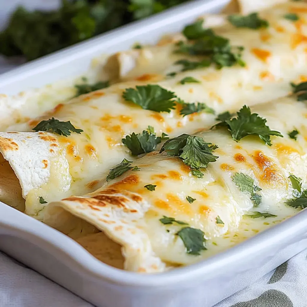 White Chicken Enchiladas