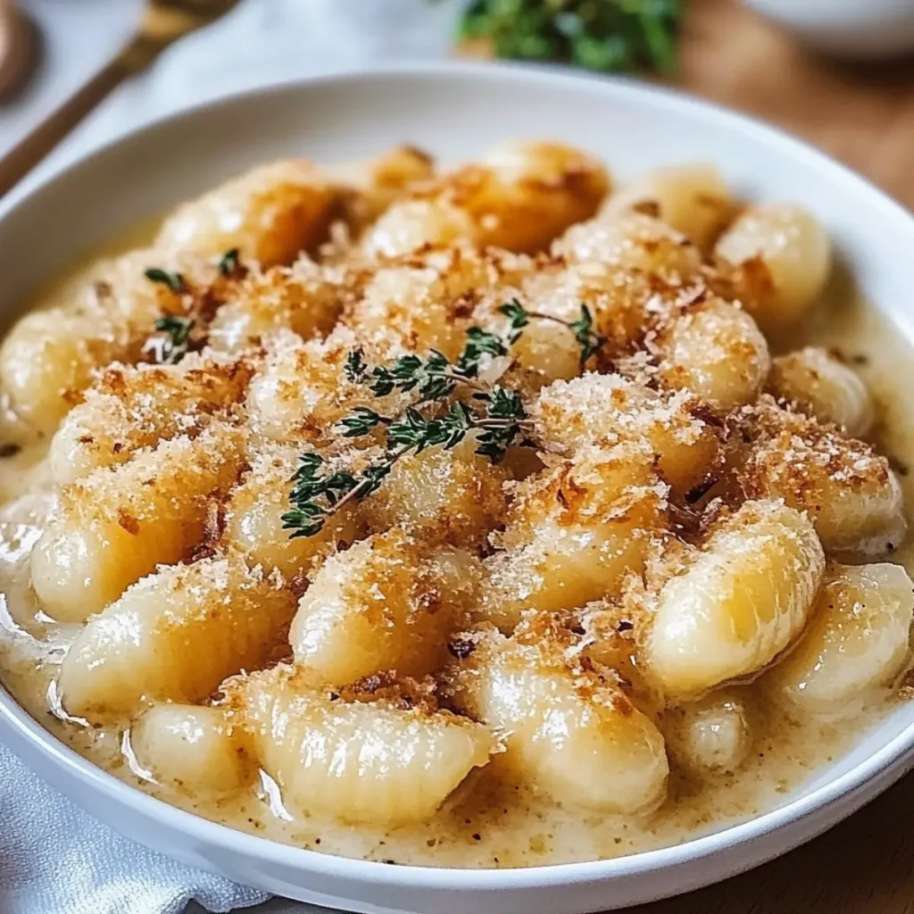 Baked French Onion Gnocchi