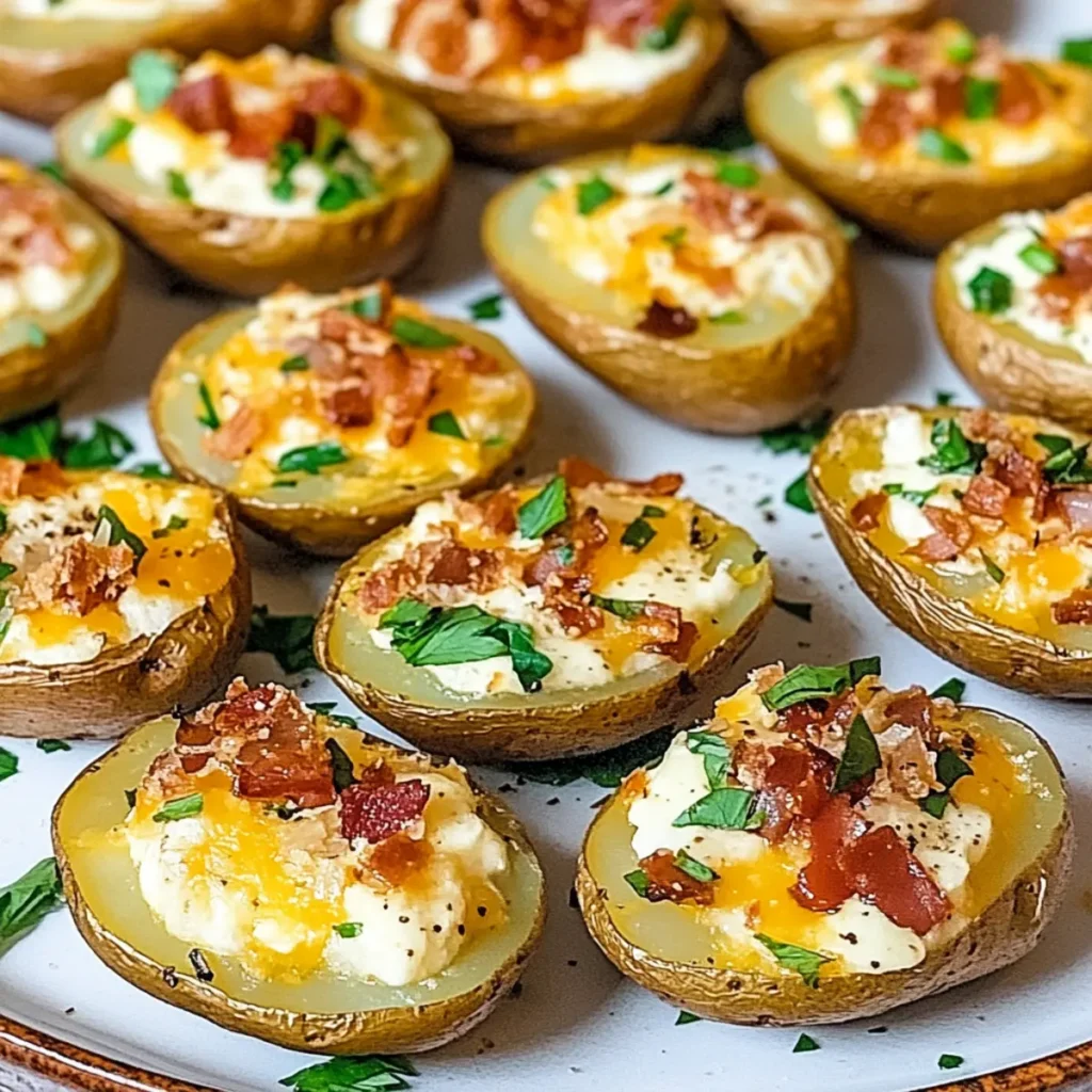Loaded Mini Baked Potatoes