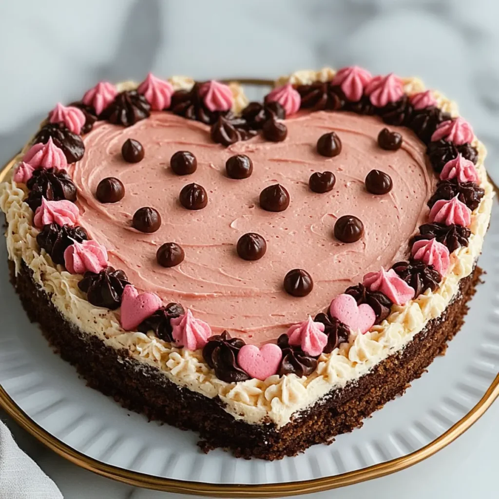 Vegan Heart Shaped Cake