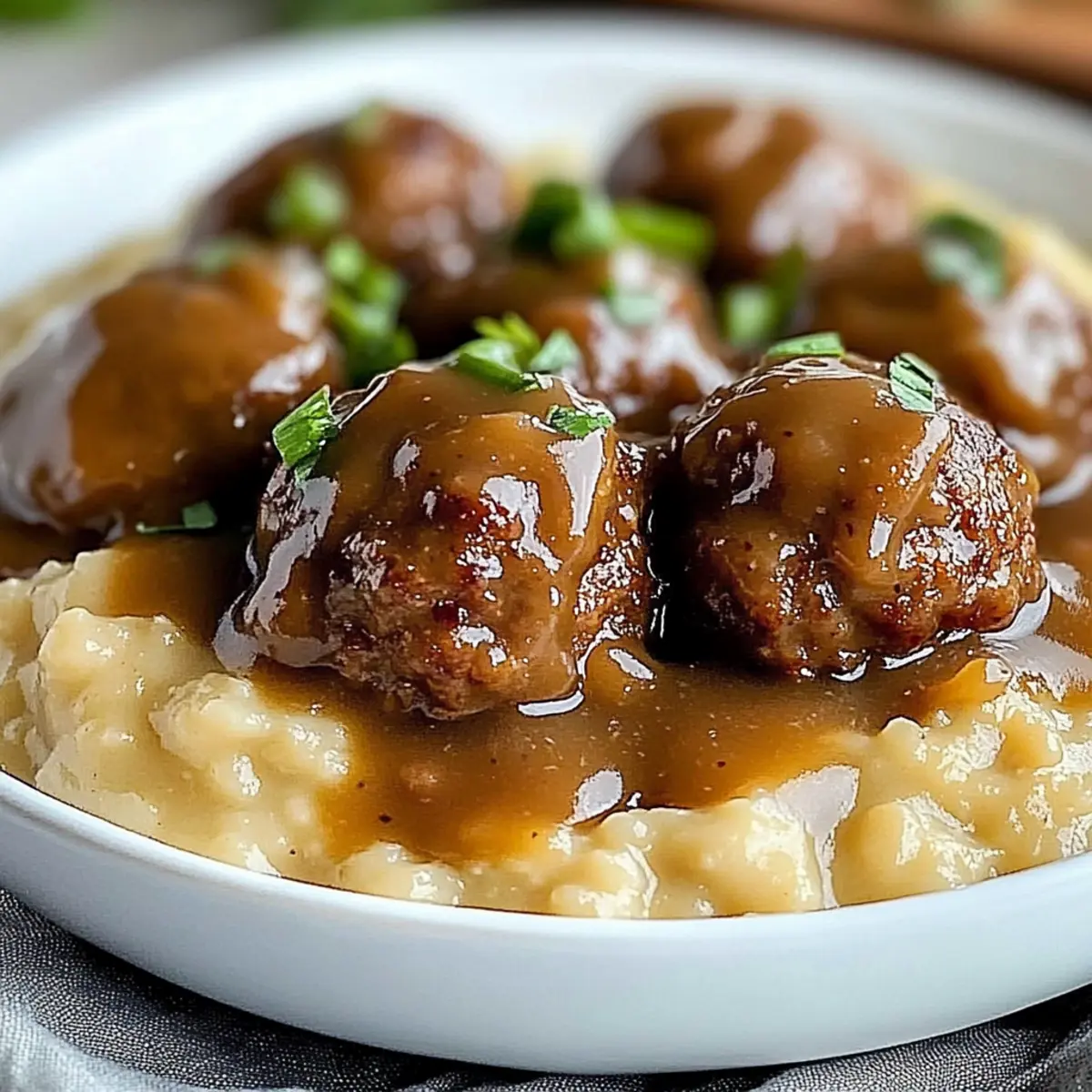 Meatballs and Gravy