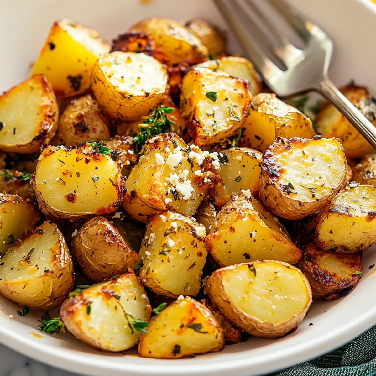 Greek Feta Roast Potatoes