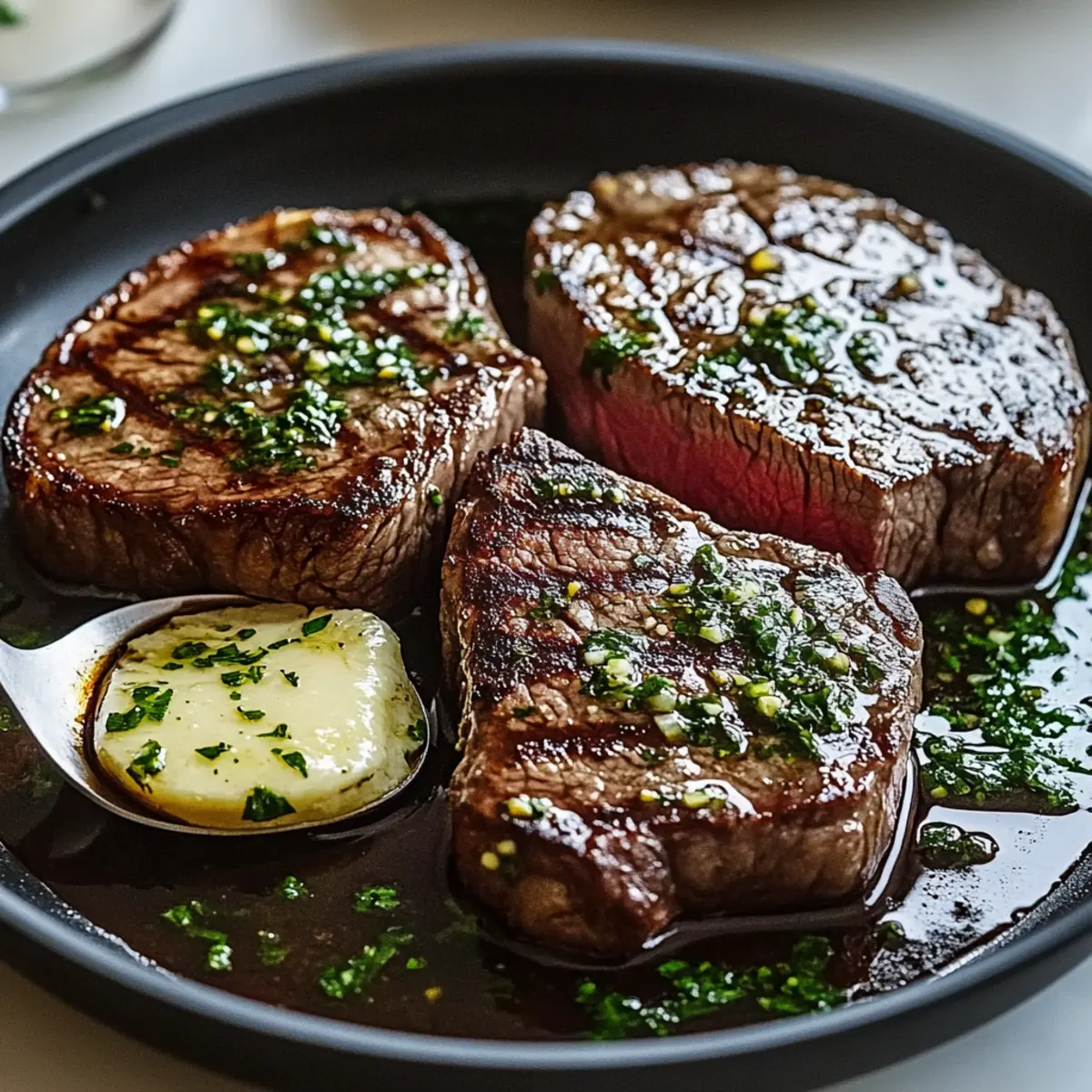 Pan-Seared Steak with Garlic Butter