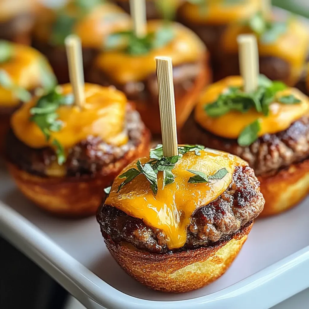 Mini Cheeseburger Muffin Bites