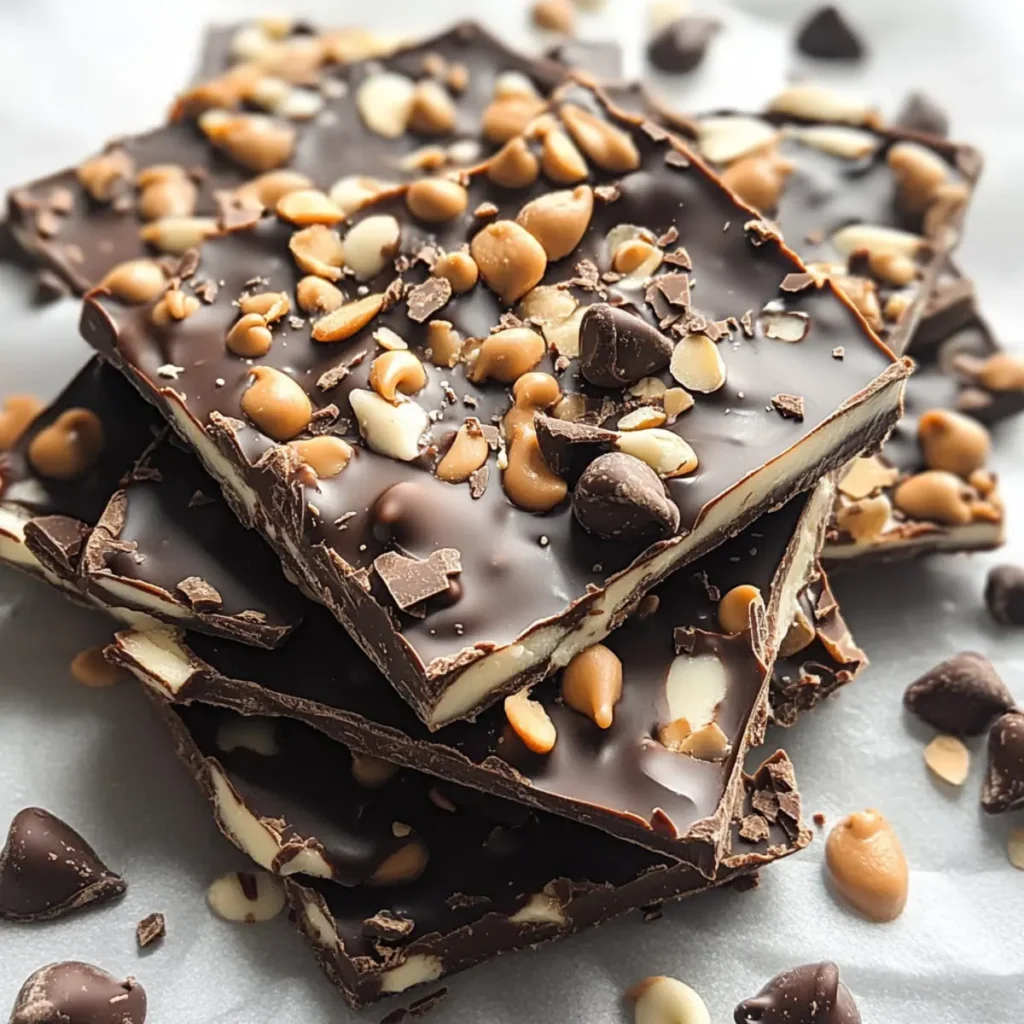High-Protein Greek Yogurt Chocolate Bark