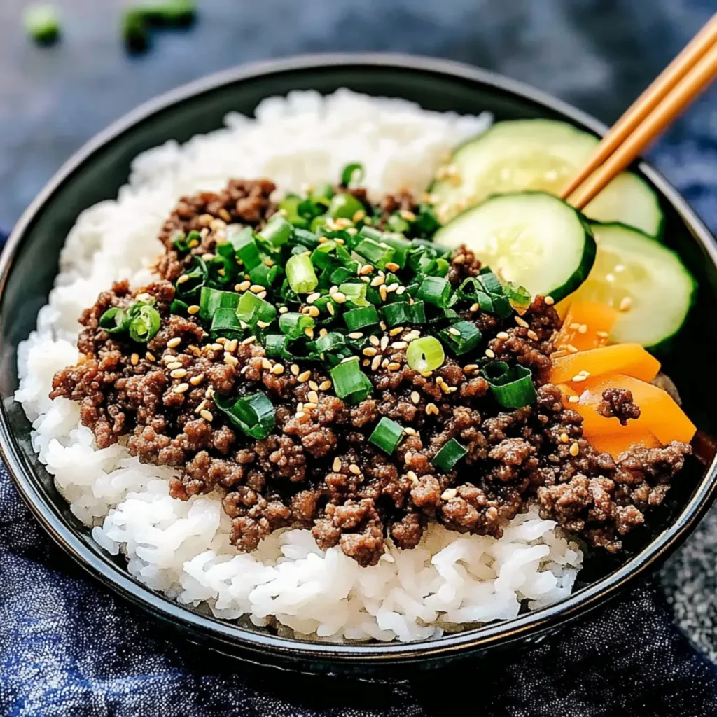 Korean Ground Beef Bowl