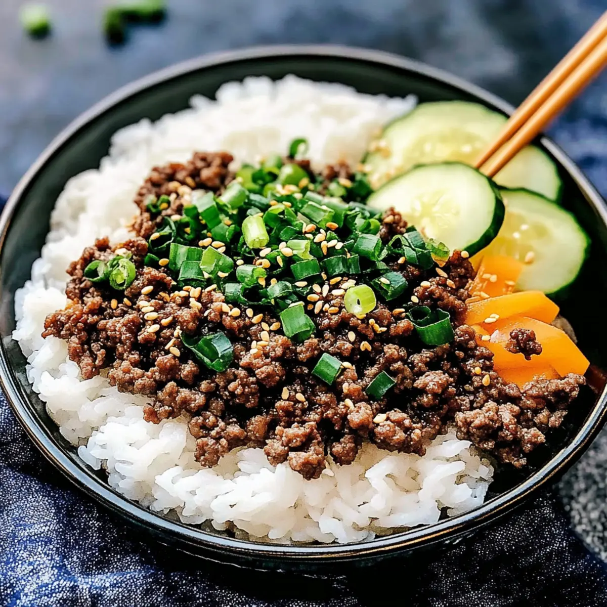Korean Ground Beef Bowl