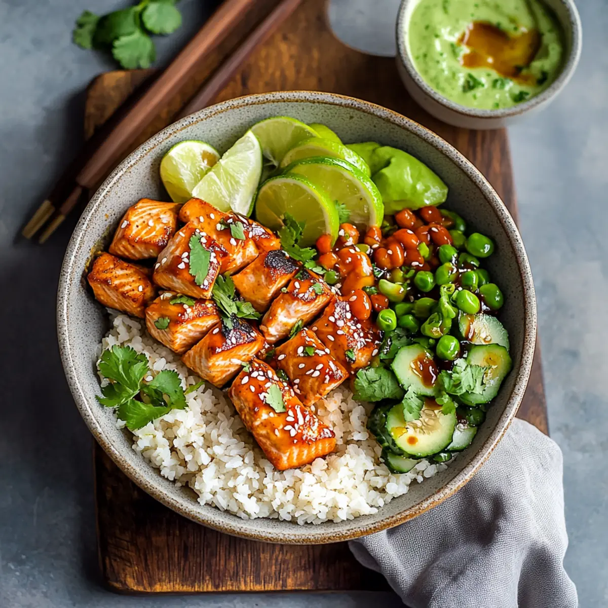 Chili Lime Salmon Bowls
