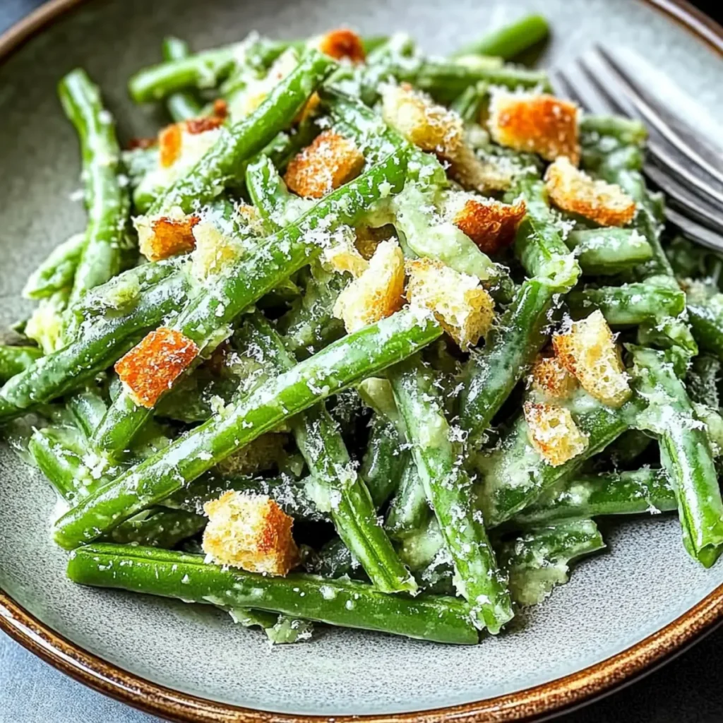 Avocado Caesar Green Beans