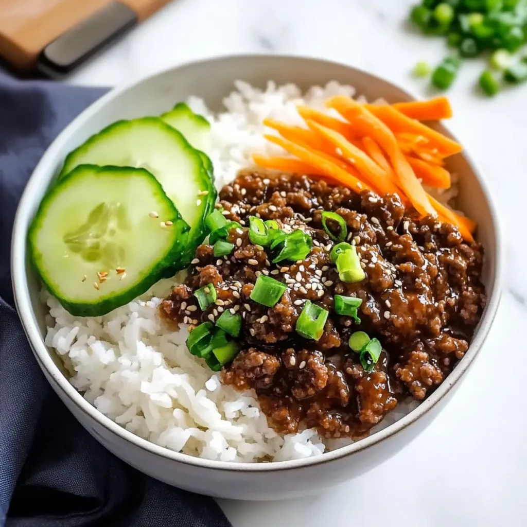 Korean Ground Beef Bowl
