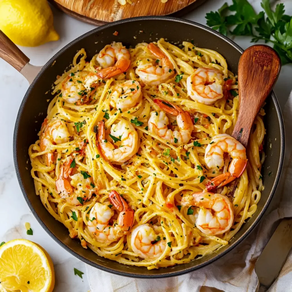 Shrimp Pasta without Cream