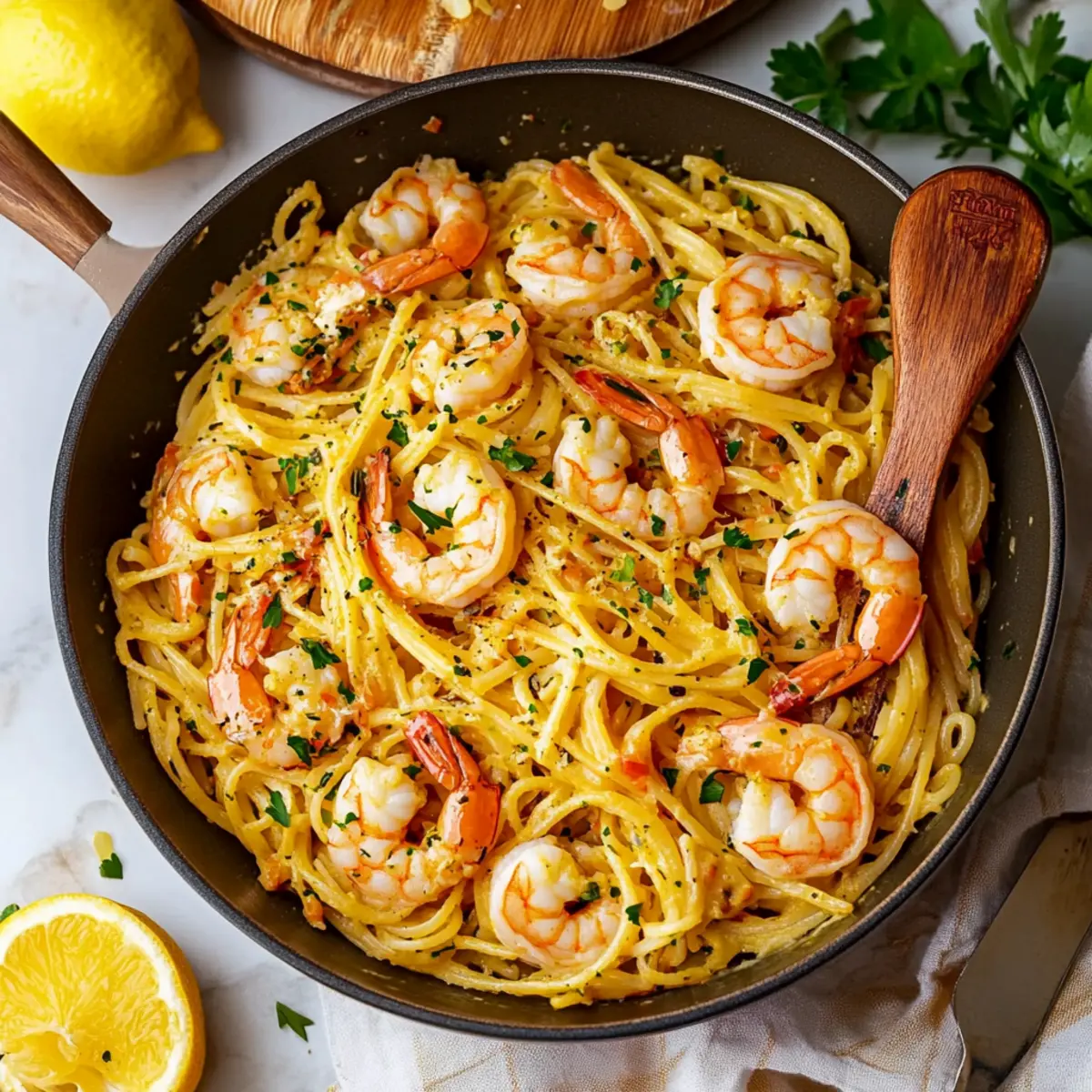 Shrimp Pasta without Cream