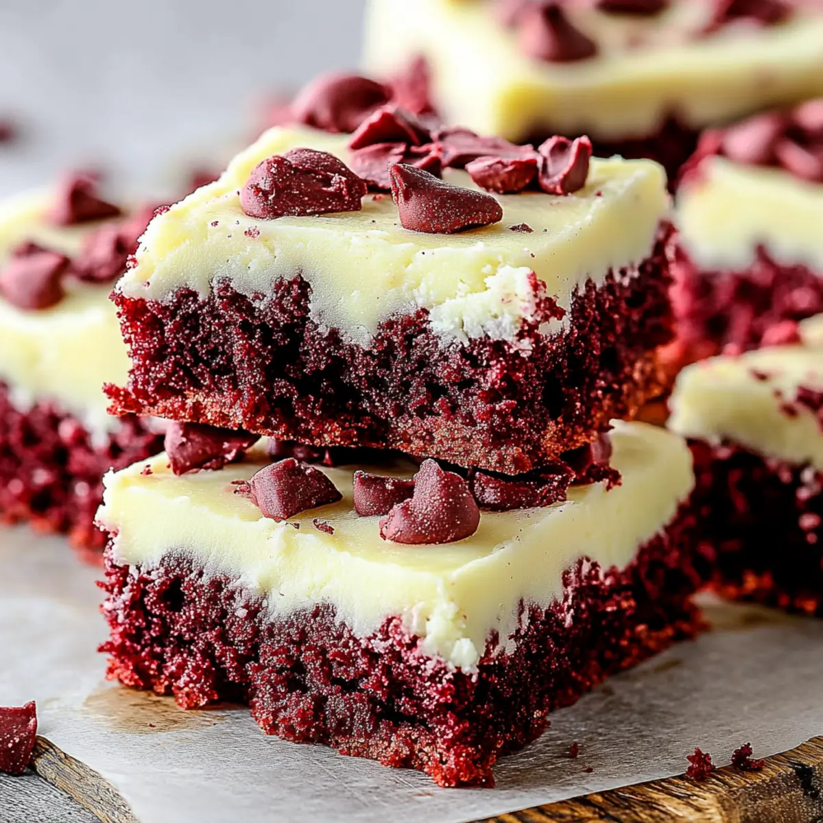 Red Velvet Cookie Bars
