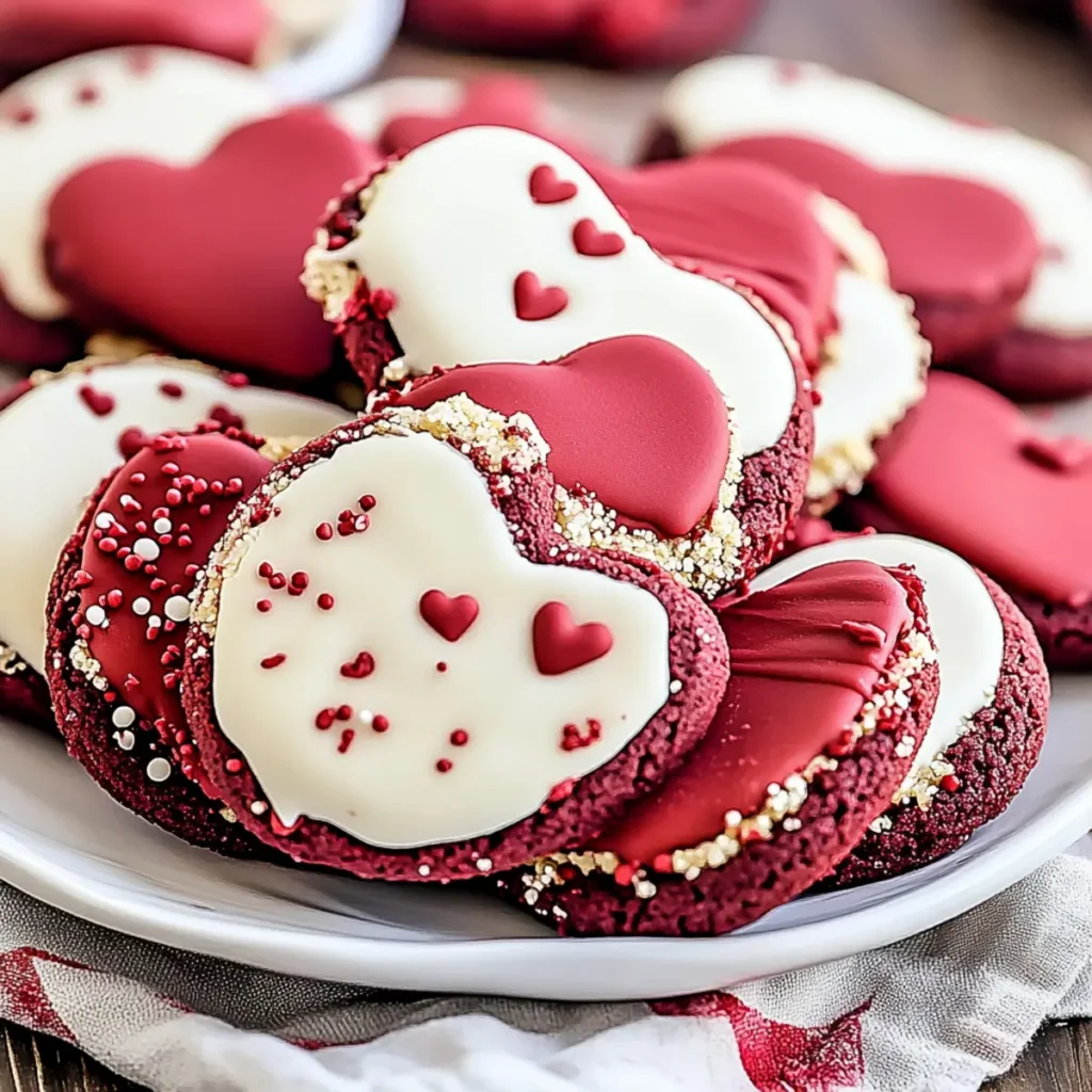 Red Velvet Valentine Cookies