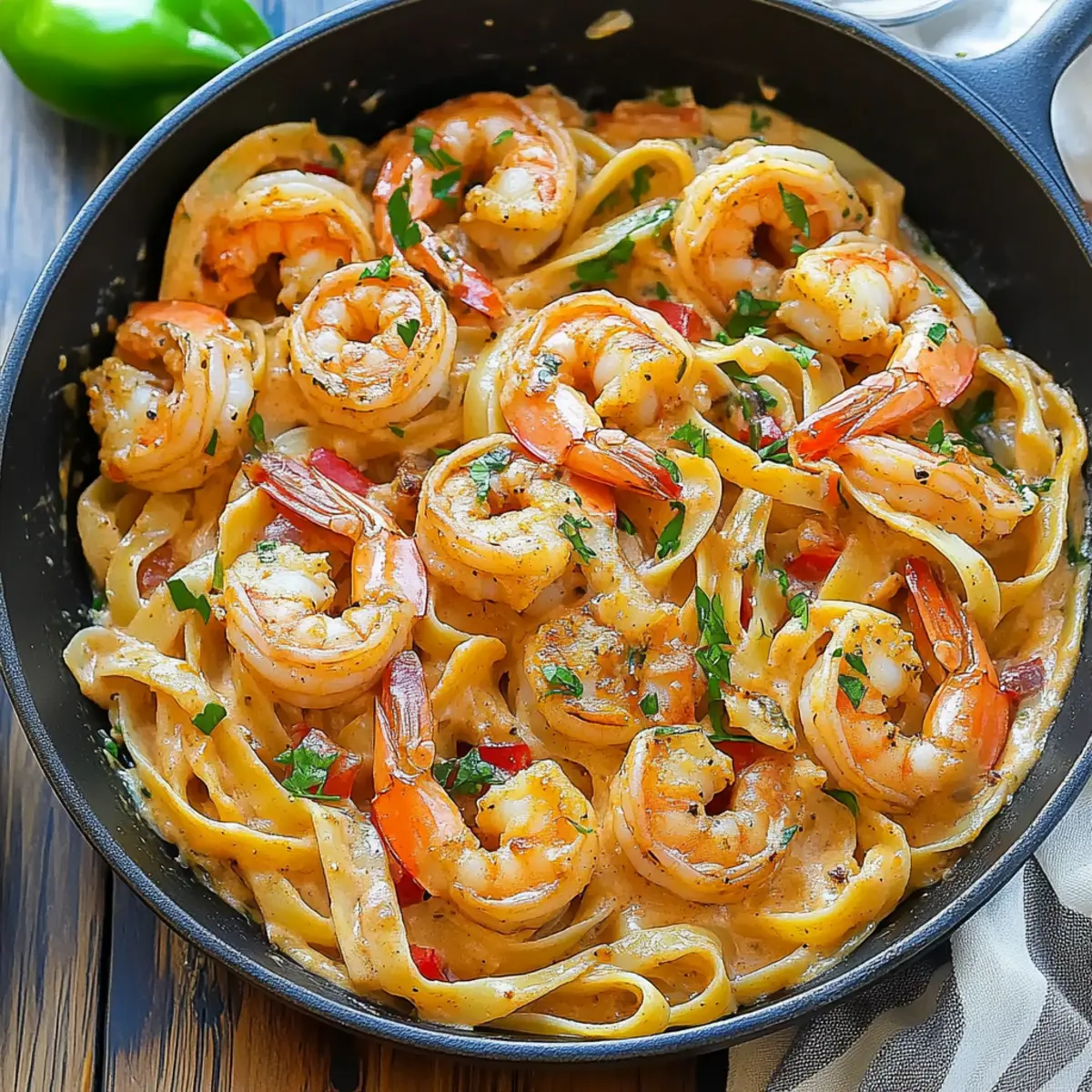 Creamy Cajun Shrimp Pasta