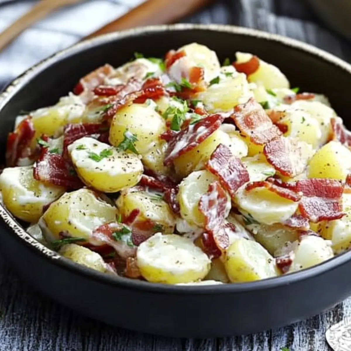 Australian-Style Potato Salad with Bacon