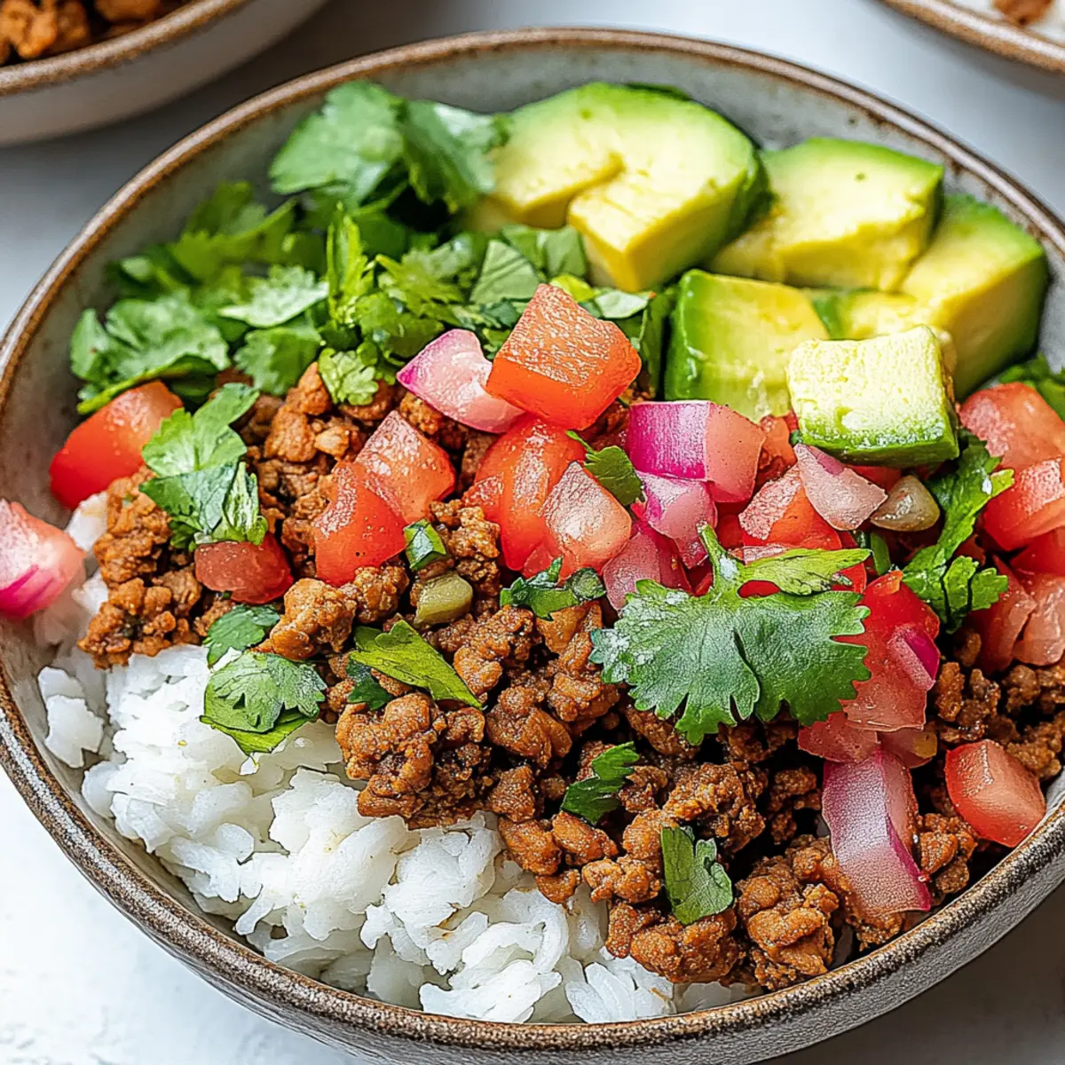 Indian Ground Turkey Bowls
