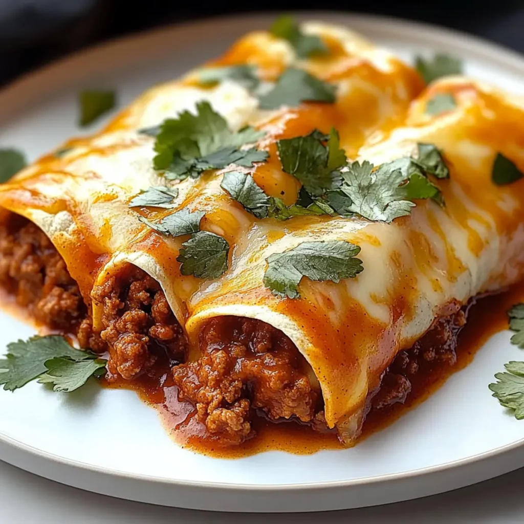Ground Beef Enchiladas