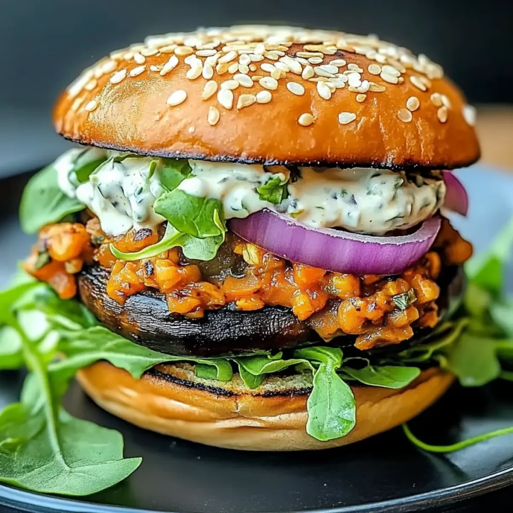 Savory Eggplant Burger