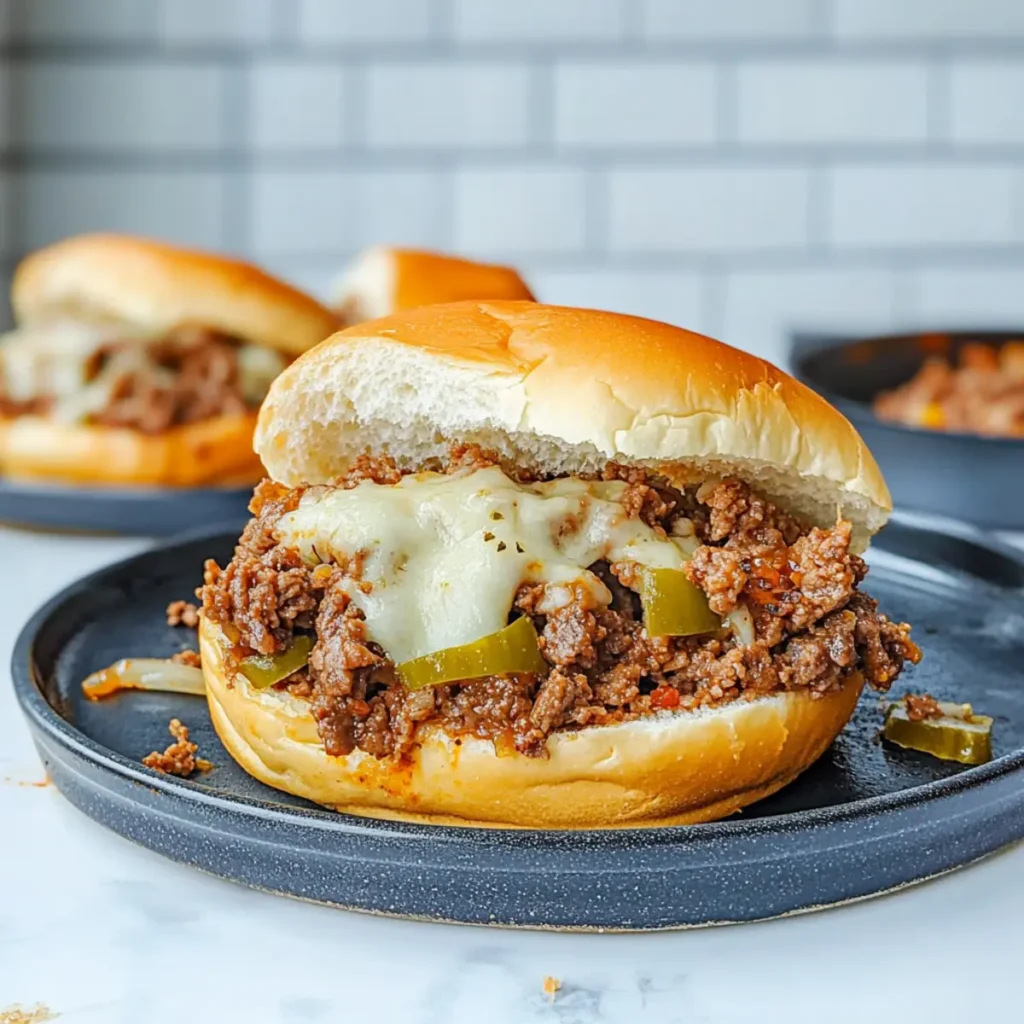 Philly Cheesesteak Sloppy Joes