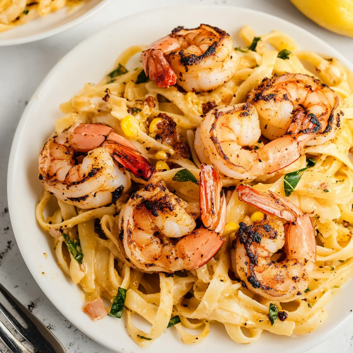 Blackened Shrimp Pasta
