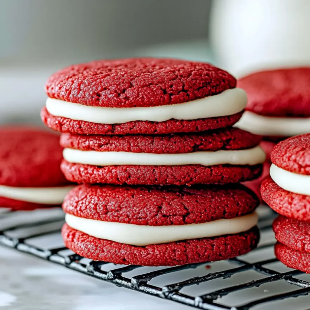 Festive Red Velvet Cookies