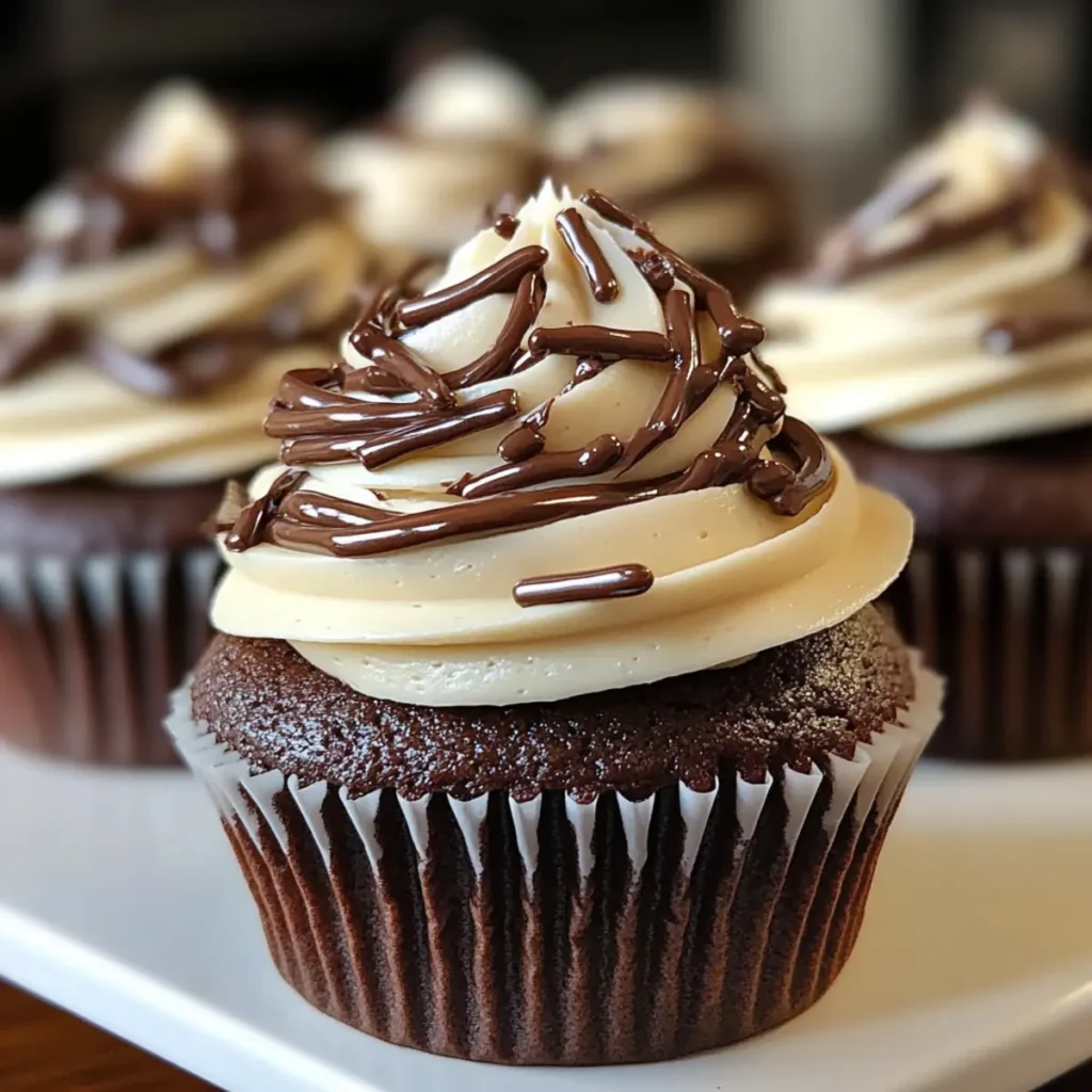 Irish Cream Chocolate Cupcakes