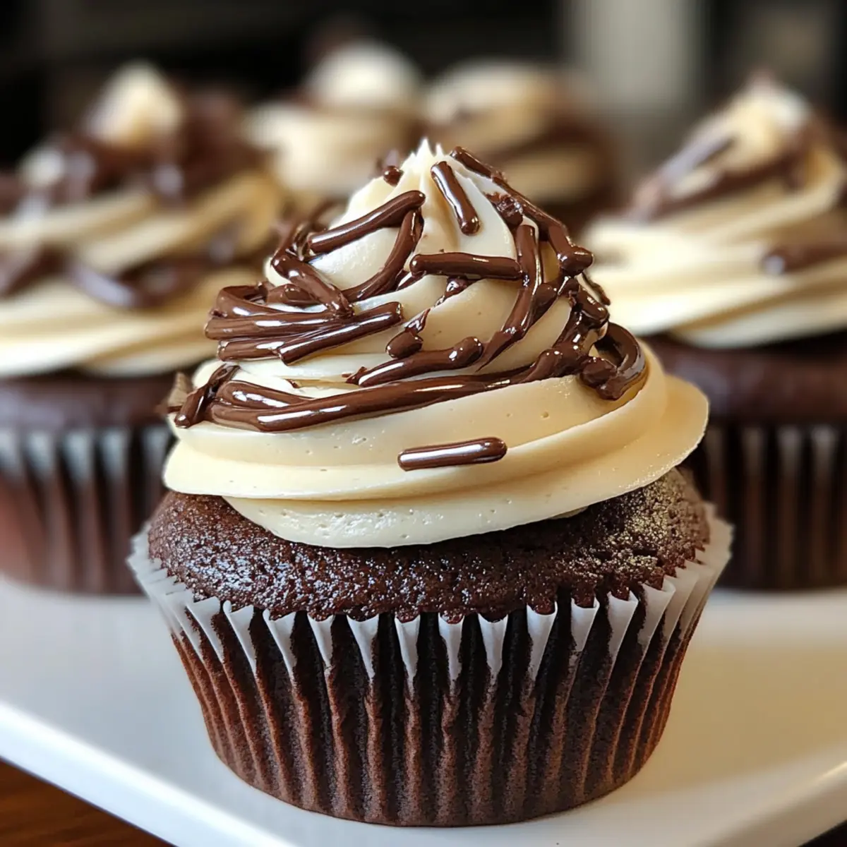 Irish Cream Chocolate Cupcakes