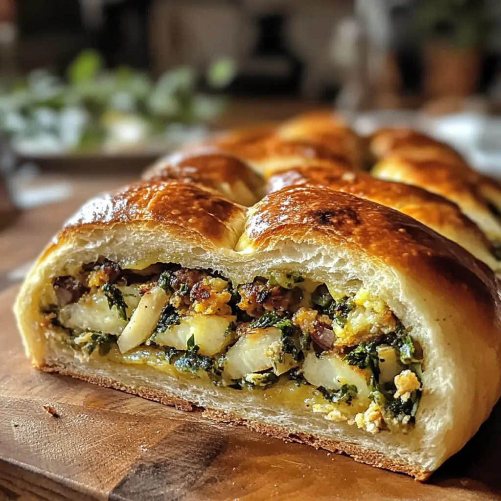 Imbolc Stuffed Bread