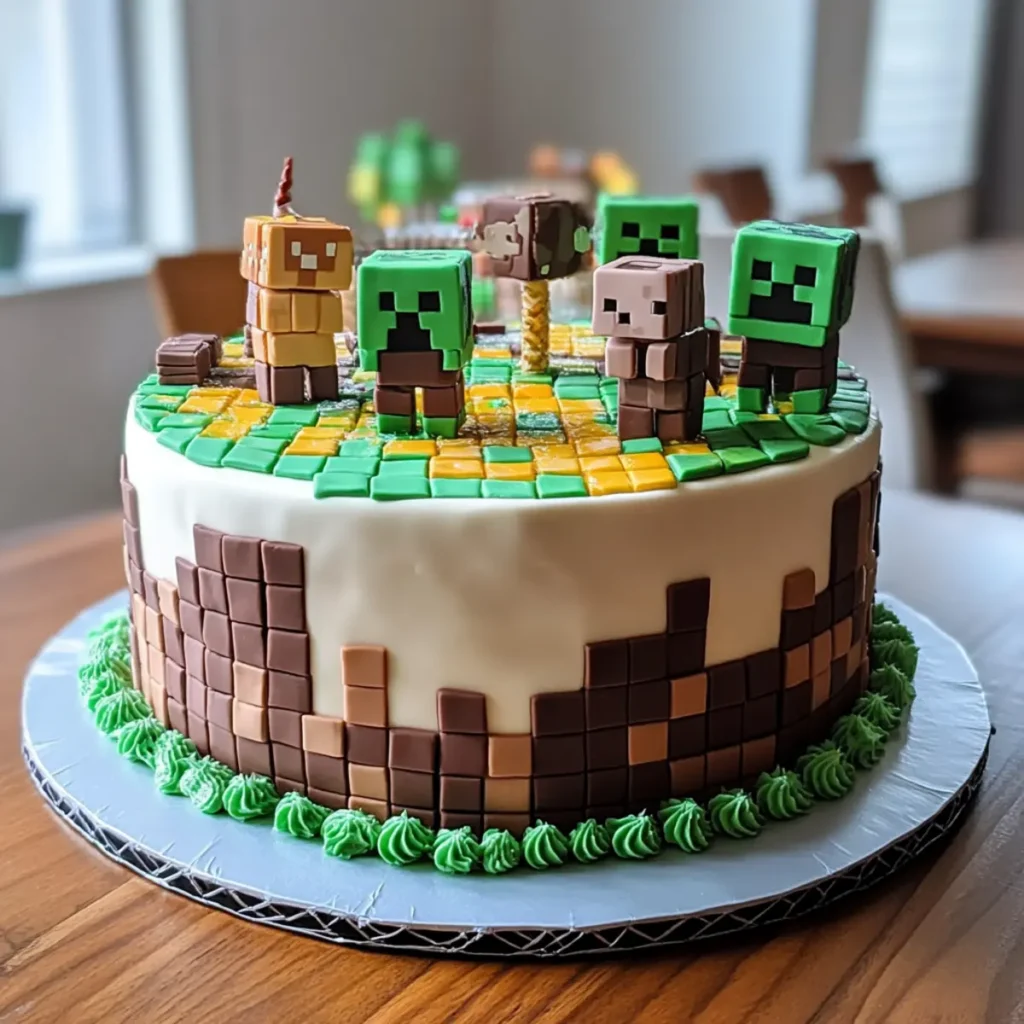Minecraft Birthday Cake for Boys