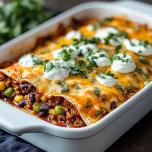 Beef Enchilada Casserole