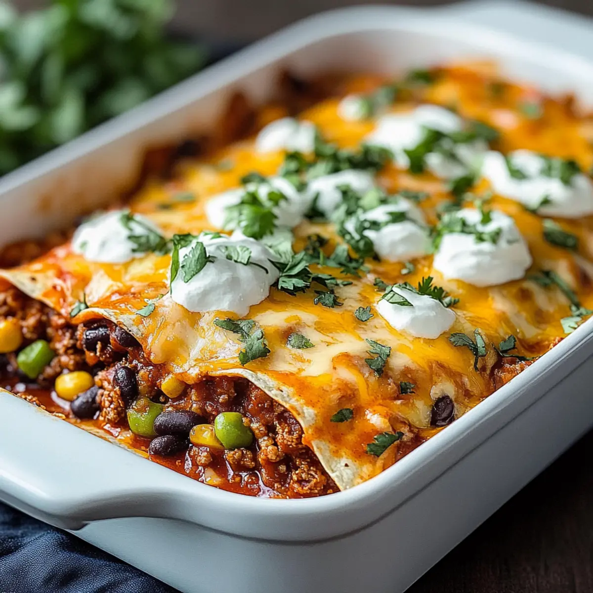 Beef Enchilada Casserole