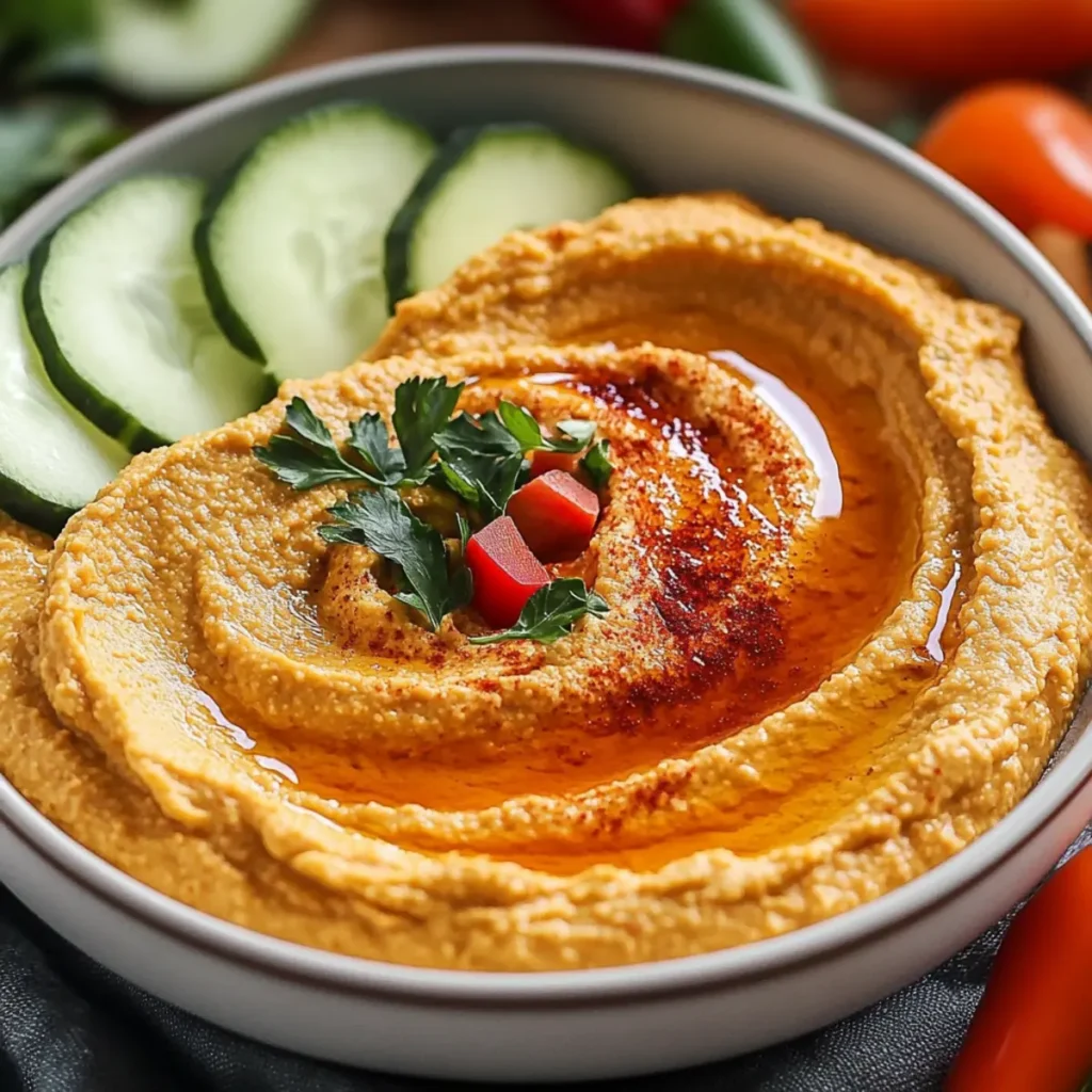 Roasted Red Pepper Hummus