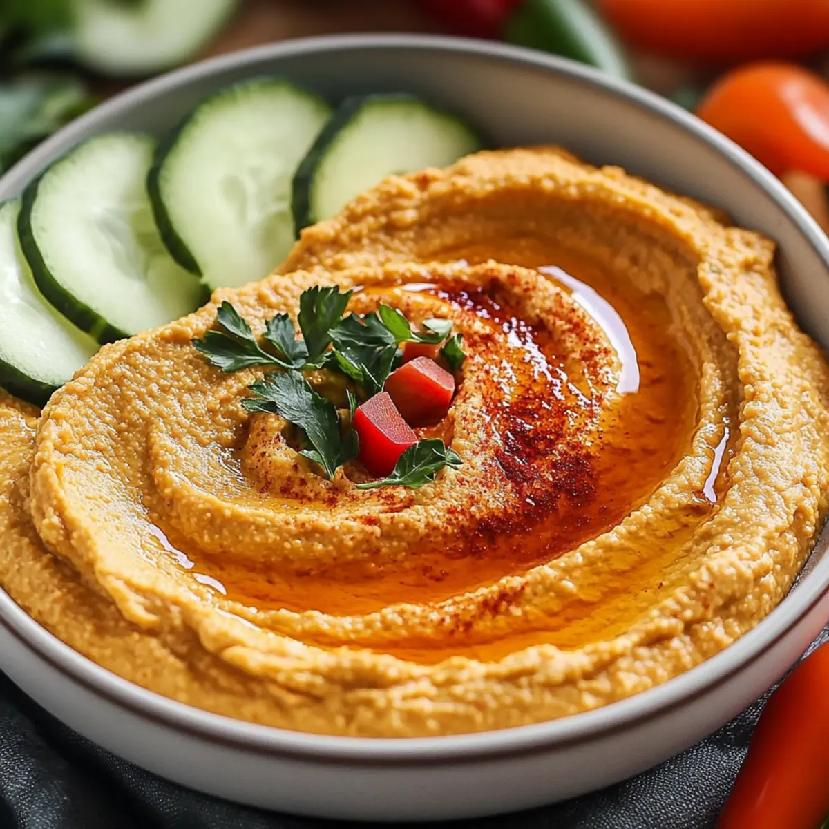 Roasted Red Pepper Hummus
