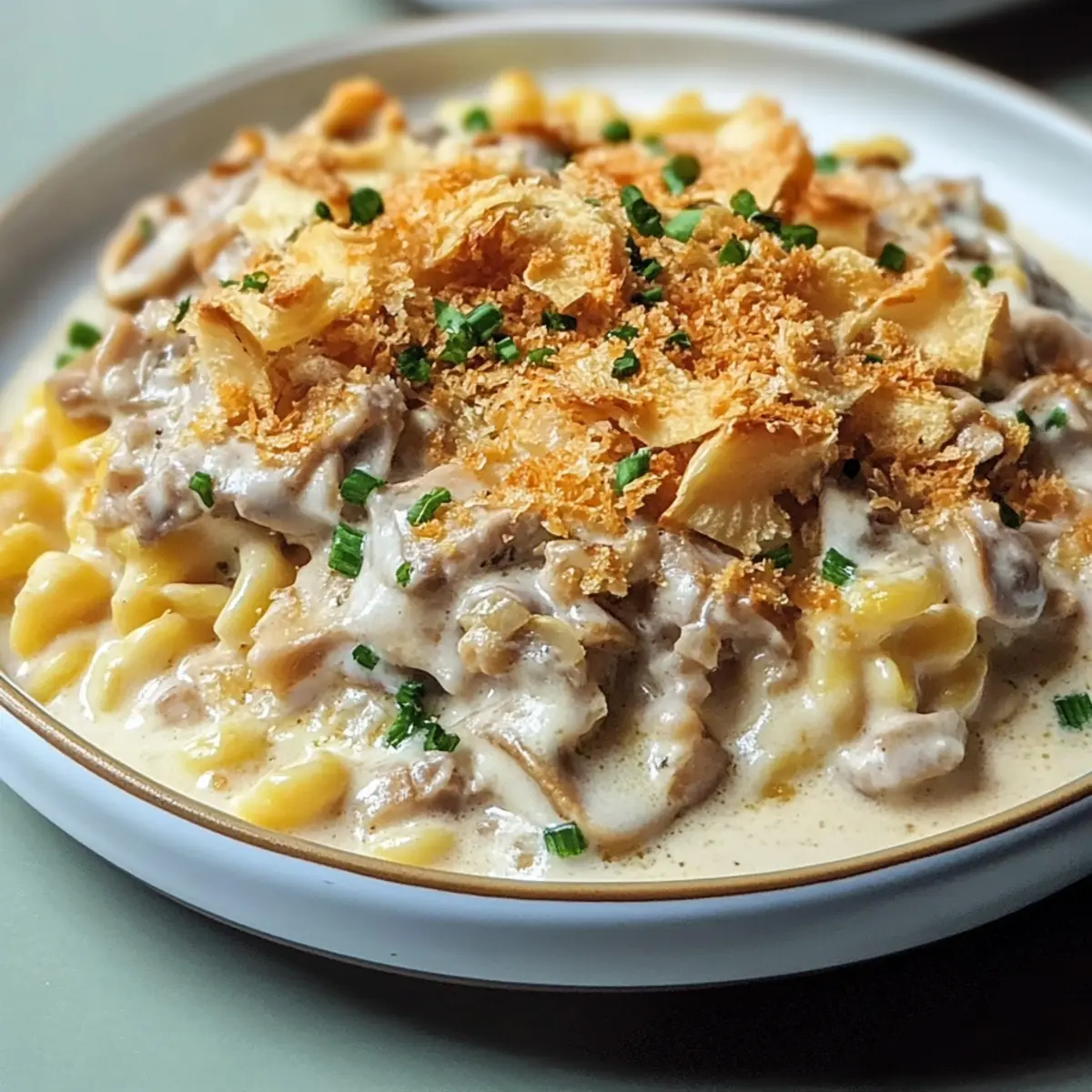 Tuna Casserole with Cream of Mushroom